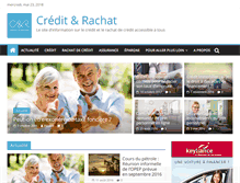 Tablet Screenshot of credit-et-rachat.com